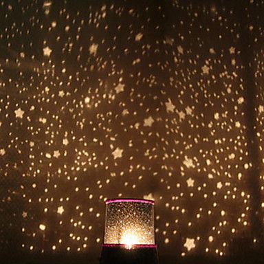 Luz de Noite LED com Projetor - Céu Estrelado (AC/3xAA)