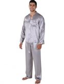 Pijama masculino longo em Cetim